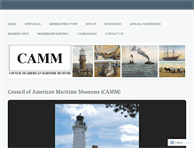 Tablet Screenshot of councilofamericanmaritimemuseums.org